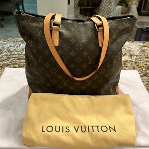 Authentic Louis Vuitton Cabas Mezzo Tote
